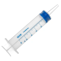 Single-use syringe, three-detail, with catheter tip, nominal capacity 50 ml