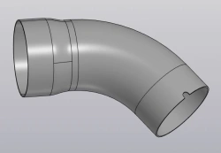 Inlet pipe 1201735XGW02A/ 11.71.076.700.006