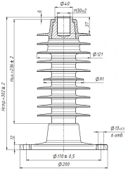 Insulator OSC 8-24-B01-2 T2(UHL2)