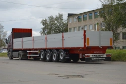 Semitrailer of modification FSA-544B (without installation of hydraulic equipment and without installation of crane-manipulator
