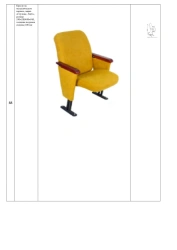 Armchair on a metal frame, brand "Sputnik-Lite", size: 530×520/690×910, seat cushion thickness 100 mm