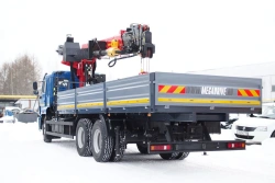 Special truck with hydraulic loading crane of MKMA type on the basis of KAMAZ 43118 and its modifications 41K37N-U2