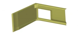 RHF rear step trim