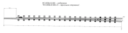 Frame rail with spur of UIC60 type UIC60 grade 1/9 (project MSZ.8386.02.000/-01)
