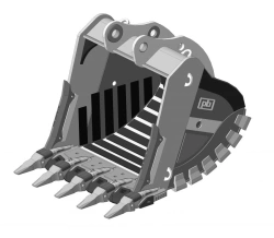 Heavy duty rock bucket GR.RDH.80.45