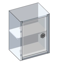 Small metal cupboard (SHMM1)