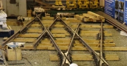 Blind crossing of P65 type with 90 angle on wooden beams (Project 535.06-2007.00.000)