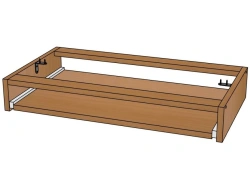 Retractable shelf for keyboard/M116