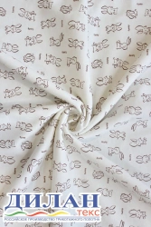 Cotton knitted fabric (100% cotton) printed: interlock