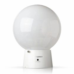 LED luminaire NBO "Sphere Housing and Communal Services-04", with sensor, under LED E27 lamp, vandal-proof IP20, matt, Ø155, h20