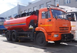 Road combined machine KO-823-03 (on the basis of KAMAZ chassis: 65115-A5, 65115-50, 65115-RR, 65115-RS, 65115-5H)