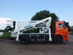 Lever-telescopic hydraulic lift AGP-29RT KAMAZ-43253 29.0M 250KG 14.5M