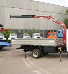 Vehicle with CMU model NR1033S produced by "Chaika-NN" Ltd, modification 27841B on the basis of GAZ 33023, 330232, 3302 chassis.
