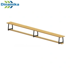 Gymnastic bench made of plywood (metal legs)
