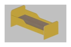 Children's bed with sides art.C.01.22