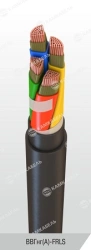 Power cable with copper conductors insulated with polyvinyl chloride plasticate for voltage up to 1 kV of VVGng(A)-FRLSLTx grade
