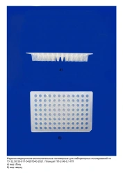 Disposable plate for laboratory research according to TU 32.50.50-017-54287340-2021: Plate PL-2-96-0,1-PP