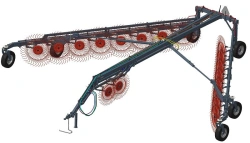 Trailed wheel-tine rake with centre wheel MK16C