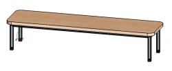 Children's bench on metal frame, Art. SSKAD-01