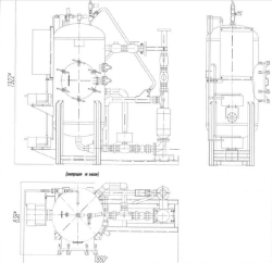 Vacuum wastewater collection unit with tank "UV-C "INEMA" - 360-01"