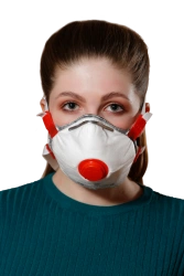 Filtering half-mask for protection against aerosols with additional protection against vapours and gases "Respirator "SPIRO-313A