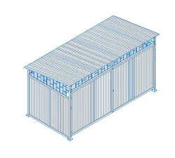 Canopy for dustbins(for 4 containers) ??-241.00