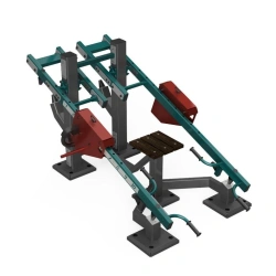 Outdoor strength training machine for combined upper and lower body press, bark muscles with variable load MS-1-MS764.