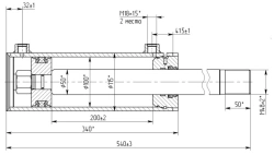 Hydraulic cylinder 1171.00.00.00.00 (100x50-200, mm), 16MPa