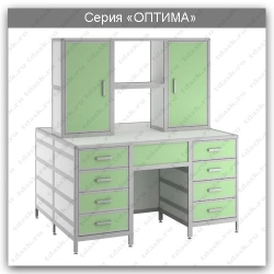 Laboratory island table Optima Series: SLO.03.02