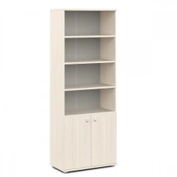 Semi-open wooden office cupboard