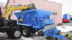 Tractor semitrailer with side discharge PBR-10