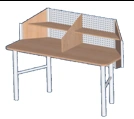 Double reading desk 1646x690x1150 mm