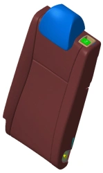 Left-hand section of the rear seat backrest 5DR (FBr PE)