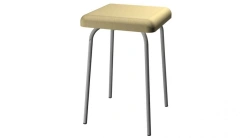 Upholstered stool 320x320x490mm (WxHxH)