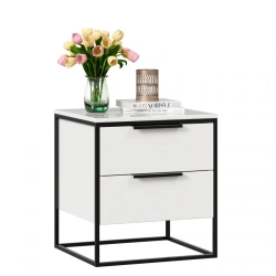 Nord LD.677020.000 Bedside cabinet (White/Statuario )