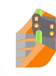 Planning bucket V=0,77 m3 for excavator RM-Terex TX220
