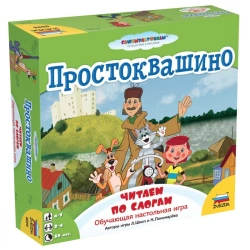 Board game "Prostokvashino. Read by syllables"