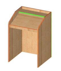 Table (lcp) for foreign language classroom without acoustic floor cabin