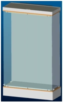 Wall cabinet (without shelves) 1000 x 400 x h 1700