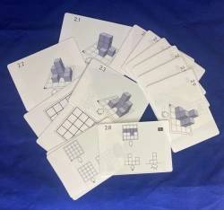 Task cards for wooden uncoloured cubes No. 2