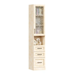 Alexandria LD.510120.000 Shelving unit combined (Leather Lento/Rustica )