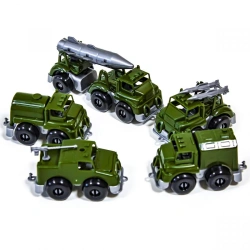 Set of cars "Vzhuh at war" 10 cm KNOPA 1/4