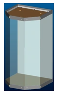 Display case 1100 x 1030 x h 2100