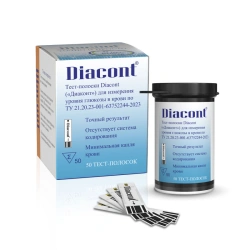 Test strips Diacont ("Diacont") for measuring blood glucose level according to TU 21.20.23-001-63752244-2023