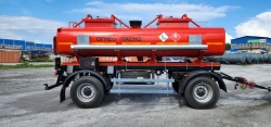 Tank trailer for petroleum products and mechanised refuelling with fuel dispensing measurement 4671S1-10