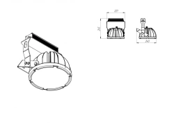 LED luminaires FHB series, modification FHB R