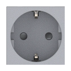 CADUCEUS ALING HIDE 45x45, 16A, 250V~, modular 45x45, 16A, 250V~, horizontal socket, SE