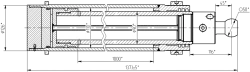 Hydraulic cylinder 1130.00.00.00.00 (100x90-1000, mm), 16MPa