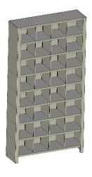 Shelf with 32 cells