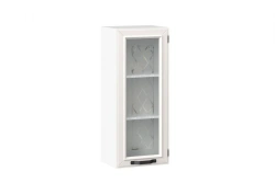 Marina LD.273670.000 Door facade 400 high glass Type 3 (Oak textured white )